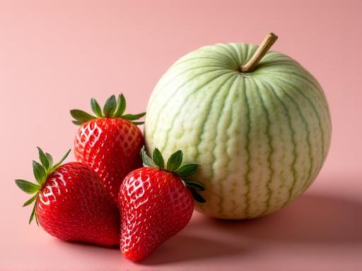 Japanese premium strawberry and muskmelon