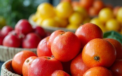 Fresh organic seasonal fruits