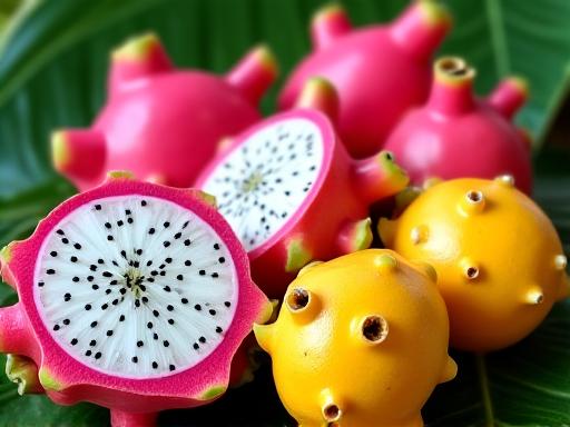 Tropical dragon fruit Thai varieties